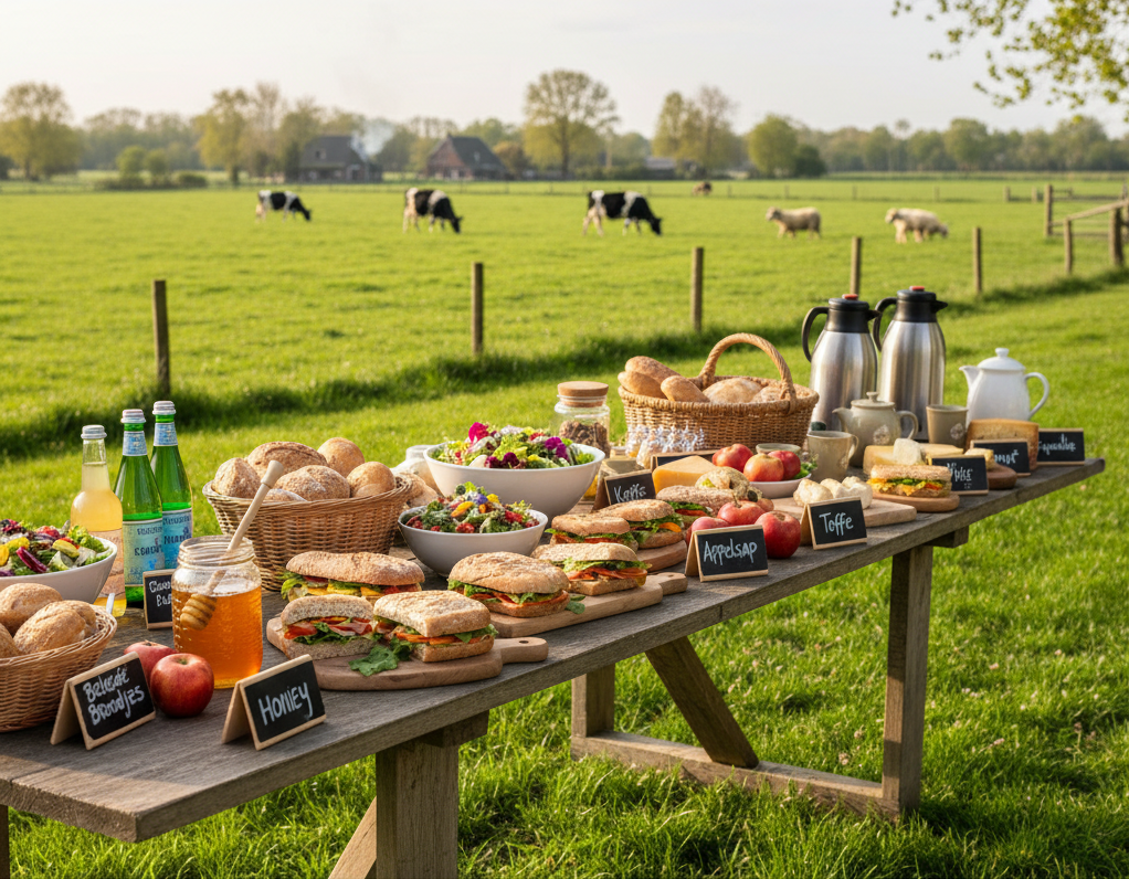 PolderRuimte Catering geleverd door samenwerkingspartners zoals Amicitia Lekkerkerk voor bijeenkomsten bij De PolderRuimte